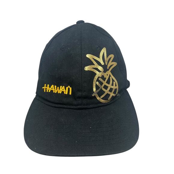 Surfware Hawaiian Classics Hat Men's Adjustable Black Gold Pineapple - Picture 1 of 8